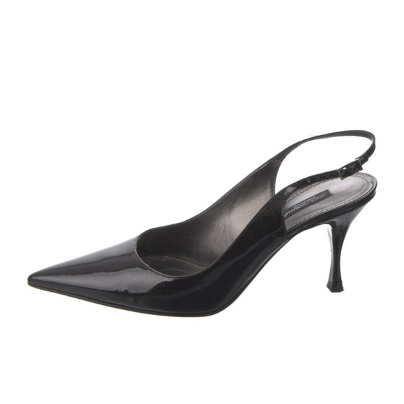 Dolce & Gabbana patent leather sling back heels size 9 - Picture 1 of 5